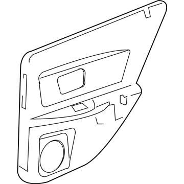 88983985 GM Door Trim Panel, Gray Illustration 1 of 1
