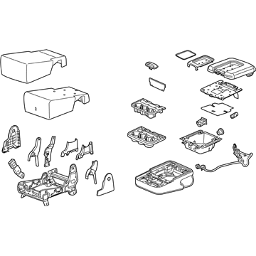 GM 22839574 Seat Assembly, Front 22839574 GM Seat Assembly, Front Illustration 1 of 1
