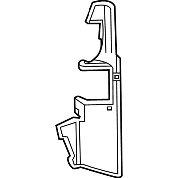 23195908 GM Side Baffle, Driver Side Illustration 1 of 1