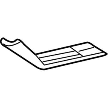 GM 10437862 Rail Reinforcement, Front Driver Side 10437862 GM Rail Reinforcement, Front Driver Side Illustration 1 of 1