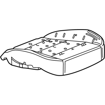 GM 85092616 Pad, Rear Seat Cushion 85092616 GM Pad, Rear Seat Cushion Illustration 1 of 1