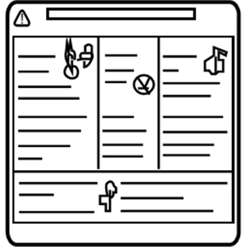 GM 96440095 Emission Label 96440095 GM Emission Label Illustration 1 of 1
