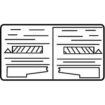 GM 96482576 A/C Label 96482576 GM A/C Label Illustration 1 of 1