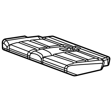 GM 85139070 Cushion Cover, Black, Rear 85139070 GM Cushion Cover, Black, Rear Illustration 1 of 1