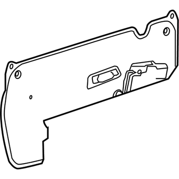 23206743 GM Water Deflector, Front Driver Side Illustration 1 of 1