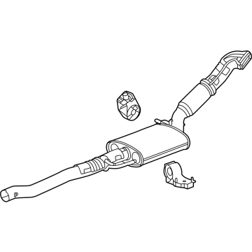 Chevy 60008786 Front Muffler