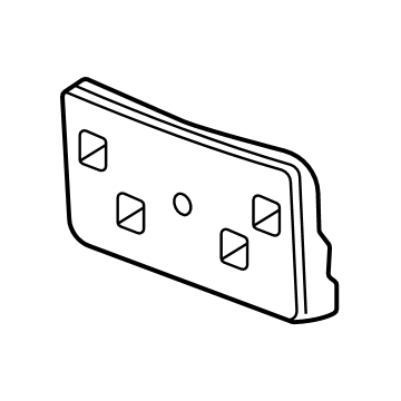 GM 84881905 Attachment Package-Front License Bracket 84881905 GM Attachment Package-Front License Bracket Illustration 1 of 1