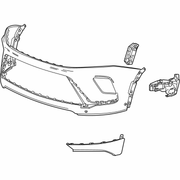GM 26589936 Fascia, Front And Rear Bumper/Fascia Face 26589936 GM Fascia, Front And Rear Bumper/Fascia Face Illustration 1 of 1