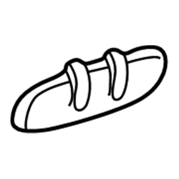 GM 25640871 Handle, Outside, White, Front Passenger Side 25640871 GM Handle, Outside, White, Front Passenger Side Illustration 1 of 1