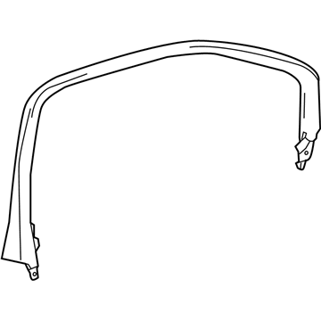 GM 42474613 Upper Trim, Front Passenger Side 42474613 GM Upper Trim, Front Passenger Side Illustration 1 of 1