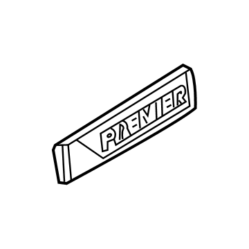 GM 42609708 Nameplate 42609708 GM Nameplate Illustration 1 of 1