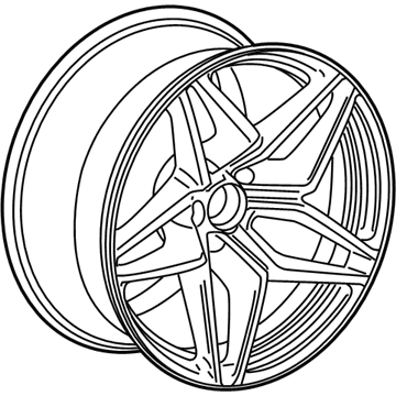 GM 23249224 Wheel, Rear 23249224 GM Wheel, Rear Illustration 1 of 1