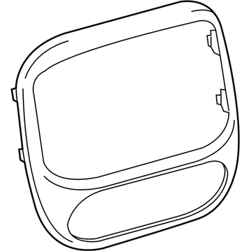 GM 23340000 Radio Bezel 23340000 GM Radio Bezel Illustration 1 of 1