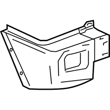 GM 12335665 End Cap, Driver Side 12335665 GM End Cap, Driver Side Illustration 1 of 1