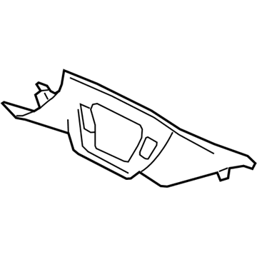 GM 23483736 Windshield Pillar Trim, Passenger Side 23483736 GM Windshield Pillar Trim, Passenger Side Illustration 1 of 1