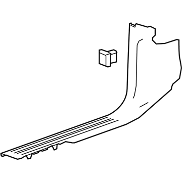 GM 23433582 Kick Panel, Front 23433582 GM Kick Panel, Front Illustration 1 of 1
