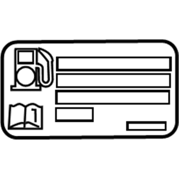 GM 94735729 Info Label 94735729 GM Info Label Illustration 1 of 1