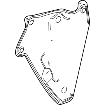 42485200 GM Water Deflector, Inner Driver Side Illustration 1 of 1