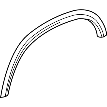 22785052 GM Flare, Black, Rear Driver Side Illustration 1 of 1