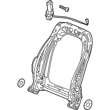 GM 13583245 Seat Back Frame, Front 13583245 GM Seat Back Frame, Front Illustration 1 of 1
