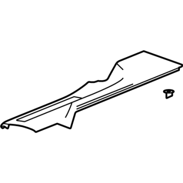 GM 84270288 Rear Sill Plate, Jet Black, Driver Side 84270288 GM Rear Sill Plate, Jet Black, Driver Side Illustration 1 of 1