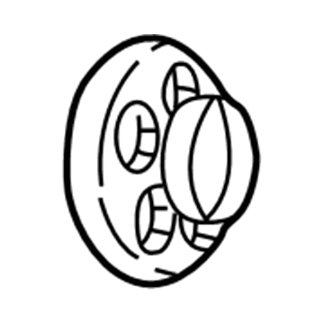 15635473 GM Hub Cap, Black Illustration 1 of 1