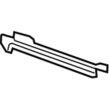 GM 84025525 Track Cover, Gray, Front 84025525 GM Track Cover, Gray, Front Illustration 1 of 1