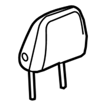 GM 84093788 Headrest, Gray, Passenger Side 84093788 GM Headrest, Gray, Passenger Side Illustration 1 of 1