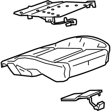 GM 84809290 Seat Cushion Pad, Front Passenger Side 84809290 GM Seat Cushion Pad, Front Passenger Side Illustration 1 of 1