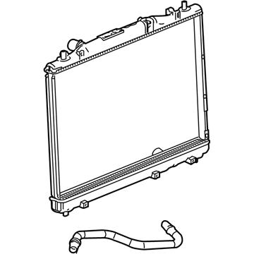 19258627 GM Radiator Illustration 1 of 1