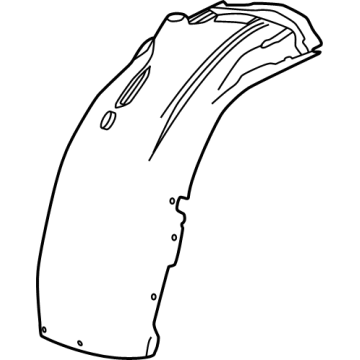 Chevy Silverado EV Fender Splash Shield - 86513675