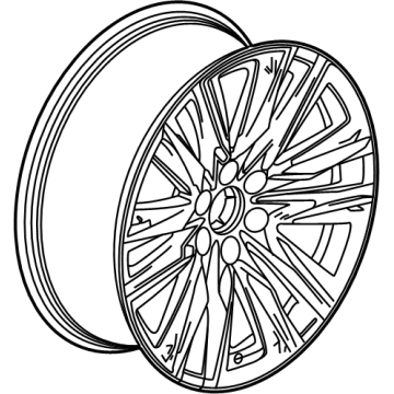 GM 23376239 Wheel, Alloy 23376239 GM Wheel, Alloy Illustration 1 of 1
