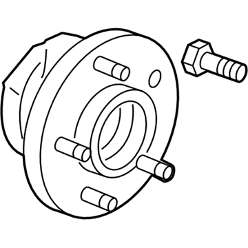 13546719 GM Hub Assembly-Front Wheel (W/ Bearing & Wheel Speed Sensor) Illustration 1 of 1