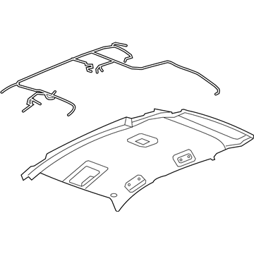 GM 19257756 Headliner 19257756 GM Headliner Illustration 1 of 1
