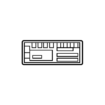 Chevy 85604508 A/C Label