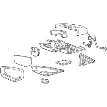 Cadillac ATS Car Mirror - 84348230