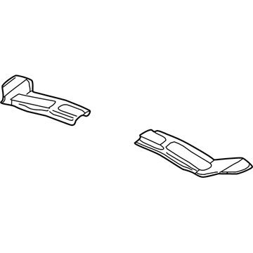 25681354 GM Upper Tie Bar Reinforcement, Front Passenger Side Illustration 1 of 1