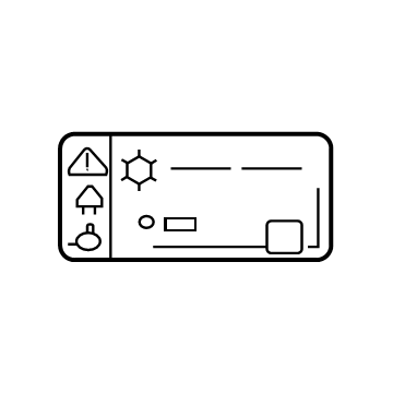 Chevy 84632622 A/C Label