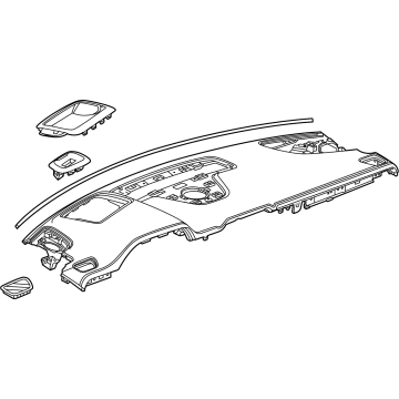 Chevy 84869516 Upper Trim Panel