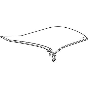 GM 84548762 Upper Pad, Black; Tan, Passenger Side 84548762 GM Upper Pad, Black; Tan, Passenger Side Illustration 1 of 1