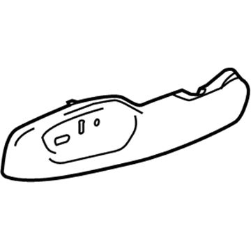 GM 23440274 Outer Finish Panel, Front 23440274 GM Outer Finish Panel, Front Illustration 1 of 1
