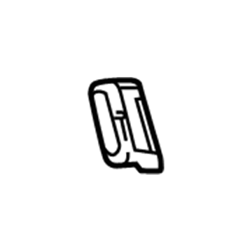 GM 23437381 Seat Belt Guide, Jet Black, Driver Side 23437381 GM Seat Belt Guide, Jet Black, Driver Side Illustration 1 of 1