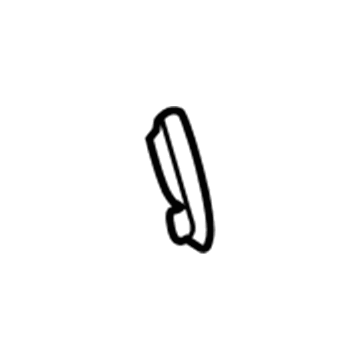 GM 84680120 Seat Belt Guide Cover, Jet Black, Driver Side 84680120 GM Seat Belt Guide Cover, Jet Black, Driver Side Illustration 1 of 1