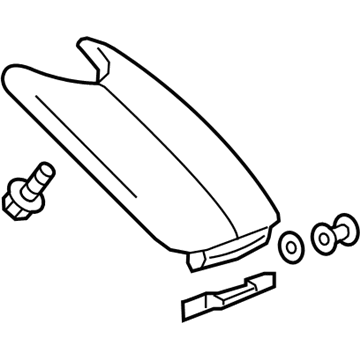 GM 23235311 Armrest, Black 23235311 GM Armrest, Black Illustration 1 of 1