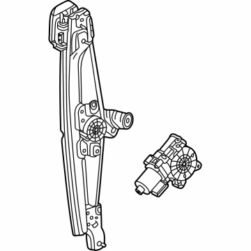 GM 42654613 Window Regulator, Rear Driver Side 42654613 GM Window Regulator, Rear Driver Side Illustration 1 of 1