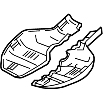 13422723 GM Mirror Cover, Jet Black, Driver Side Illustration 1 of 1