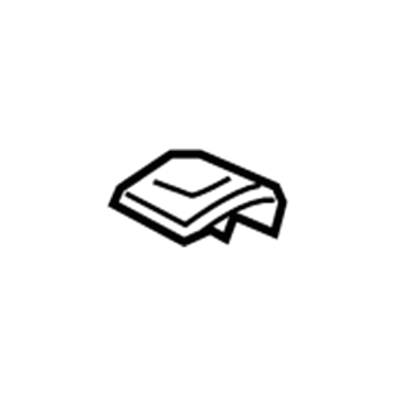 GM 23441640 Latch Cover, Rear 23441640 GM Latch Cover, Rear Illustration 1 of 1
