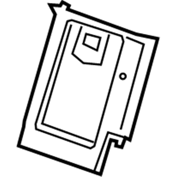 23441607 GM Closure Panel, Black, Rear Center Illustration 1 of 1