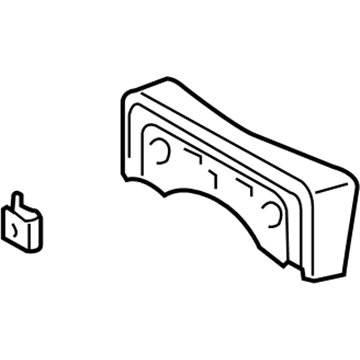 GM 88973377 License Bracket 88973377 GM License Bracket Illustration 1 of 1