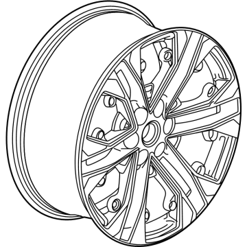 GM 86528812 Wheel, Rear Or Spare, Front 86528812 GM Wheel, Rear Or Spare, Front Illustration 1 of 1